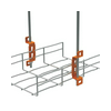 Fali tartókonzol 60x60...200mm rácsos kábeltálcához galván/elektrolit horganyzott DZZ KOPOS